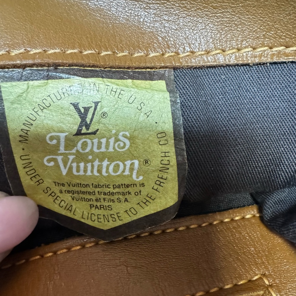 Louis Vuitton Brown Monogram Canvas Tassel Tote with Black & Tan Accents - Picture 2 of 11